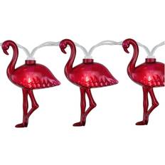 Northlight Set of Clear Incandescent Flamingo Summer Garden Fairy Light