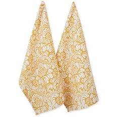 Dishcloths Zingz & Thingz DII Cotton Damask Kitchen Towels Dishcloth Yellow