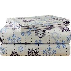 Pointehaven 200 GSM Snow Drop Bed Sheet Multicolor (264.2x177.8)