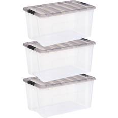 Boxes & Baskets on sale Iris USA, 18 Gallon Stack Clear Lid