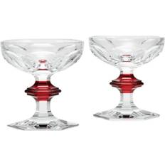 Baccarat Harcourt Coupe Red Knob Champagne Glass 5.75fl oz 2