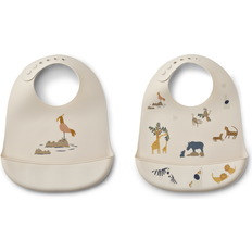 Liewood Tilda Silicone Bib 2-pack All Together/Sandy