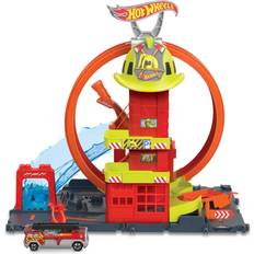 Play Set Hot Wheels City Super Loop Fire Station Playset