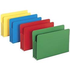 Poly Drop Front File Pockets, 3.5"