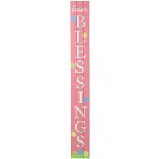 GlitzHome 60"Easter Blessings Wall Decor 7.2x60"