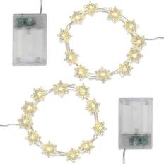 Lumabase Candle Luminaria Kit, 12 Count Snowflake