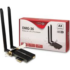 Wi-Fi 6E (802.11ax) Trådløse nettverkskort Inter-Tech DMG-36