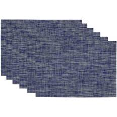 Polyester Place Mats Design Imports Nautical Tonal Set Place Mat Blue