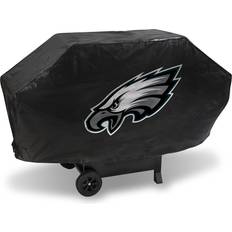 BBQ Accessories NFL Rico Industries Philadelphia Eagles Black Deluxe Grill Cover Deluxe Vinyl Grill Cover Wide/Heavy Duty/Velcro Staps