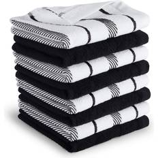 Polyester Dishcloths KitchenAid Albany Onyx Dishcloth White, Black, Multicolor