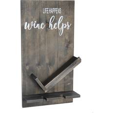 Elegant Designs "life Happens Helps" Wine Rack