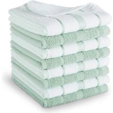 Polyester Dishcloths KitchenAid Albany Pistachio Striped Dishcloth Green, White, Multicolor