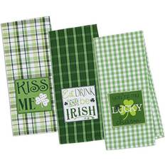 Dishcloths Design Imports Set of 3 St. Day Dishcloth Green