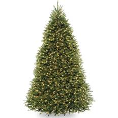 National Tree Company 9 ft. Pre-Lit Dunhill Fir Hinged Artificial Christmas Tree 108"