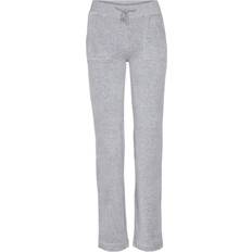 Bukser & Shorts Juicy Couture Del Ray Classic Velour Pant - Light Grey Marl