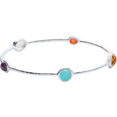 Ippolita 5-Stone Bangle Bracelet - Silver/Multicolour