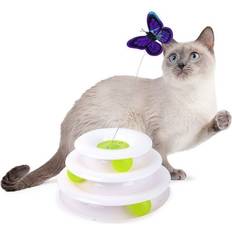 Katzen - Katzenkratzbaum - Katzenspielzeuge Haustiere Afp FOR PAWS Cat Toy Tower Of Butterfly 25X25X14Cm