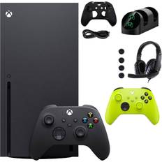 Xbox series x console Microsoft Xbox Series X 1TB Console with Extra Green Controller Accessories Kit