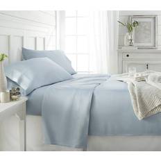 Linen Bed Sheets Becky Cameron & Hutch Bamboo Bed Sheet Blue