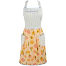 Aprons Design Imports Zest Printed Apron Orange