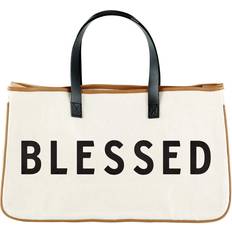Blessed Canvas Tote Bag Black