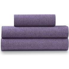 Twin XL Bed Sheets Ella Jayne Heather Jersey Bed Sheet Purple (243.8x167.6)