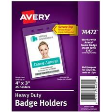 Avery Paper Storage & Desk Organizers Avery 4" Portrait Heavy Duty Badge Holders, 25ct. MichaelsÂ®