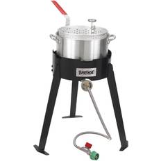 Cooking Equipment Bayou Classic Aluminum Fish Cooker, Stainless