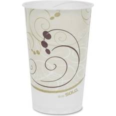 Solo Paper Medical & Dental Graduated Cups, 16oz, White/Blue, 50/Bag, 20 Bags/Carton