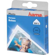 Hama 00007107 fotohörn 500 styck Transparent, Vit