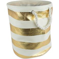 Wood Laundry Baskets & Hampers DII Large Stripe Round Paper Bin