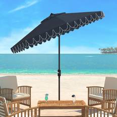 Parasols Safavieh Outdoor Collection Elegant Valance Tilt Umbrella