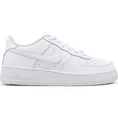 Turf Football Shoes Children's Shoes Nike Air Force 1 LE GS - White
