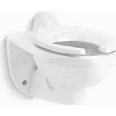 Kohler Water Toilets Kohler Kingston Ultra Wall-mount rear spud flushometer bowl