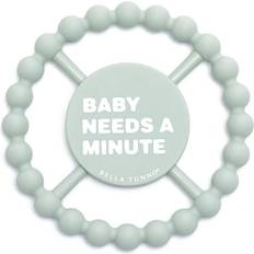 Bella Tunno "baby Needs A Minute" Happy Teether In Green Green 0-12 Months