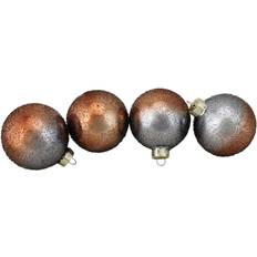 Glass Christmas Tree Ornaments Northlight 4ct. 3" Hand Blown Textured Glass Ball