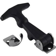 Drawer Fittings & Pull-out Hardware Flexible Handle Latch, Rubber/Stainless Front Mount