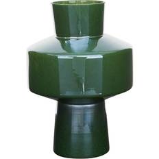 Green Vases Litton Lane Grayson Green Glass Eclectic