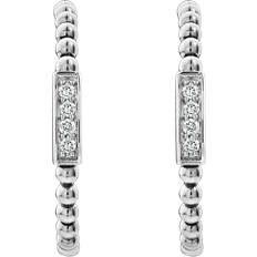 Lagos Caviar Spark Hoop Earrings - Silver/Gold/Diamonds