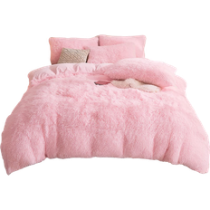 Fluffy Duvet Cover Blue, White, Black, Red, Pink (228.6x228.6)