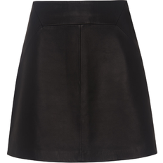 Whistles Leather A Line Skirt