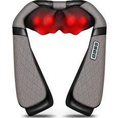 Costway Shiatsu Shoulder Neck Back Massage Pillow W/Heat Deep Kneading  Massager Car Seat 