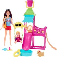 Barbie Puppen & Puppenhäuser Barbie Skipper First Jobs Water Park Playset And Doll