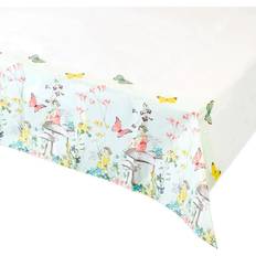 Talking Tables Fairy Table Cover Kids Buttery Themed Party, Garden for Fairies, Flower Birthday Decorations Home Recyclable, Disposable Rectangular Tablecloth Afternoon Tea, Mother's Day, Easter