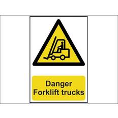 Schürzen Scan Danger Forklift Trucks PVC 200 x 300mm