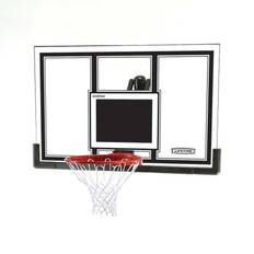 Backboard Basketball Hoops Lifetime Basketball 54 Inch Backboard and Rim Combo