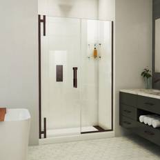 Bathtub Screens & Front Panels DreamLine Ascend 48-1/2-in to 49-1/2-in W 72-in H Single Pivot Oil Shower