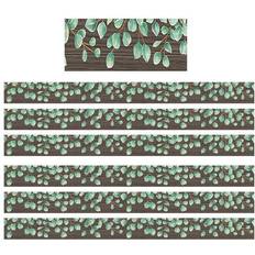 Wooden Blocks on sale Teacher Created Resources Straight Border, 3 x 210, Eucalyptus (TCR8685-6) Quill