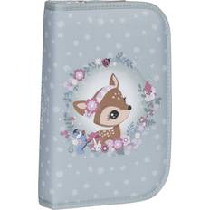 Beckmann Single Section Pencil Case Forest Deer Dusty Mint