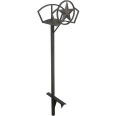 Liberty Garden 125' Manger Hose Stand with Star, Black